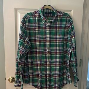 Ralph Lauren plaid button down shirt